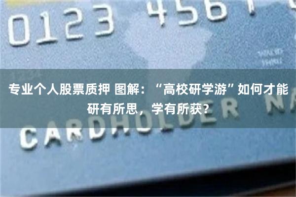 专业个人股票质押 图解：“高校研学游”如何才能研有所思，学有所获？