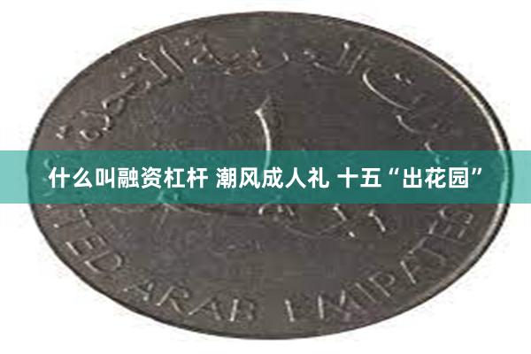 什么叫融资杠杆 潮风成人礼 十五“出花园”