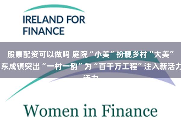 股票配资可以做吗 庭院“小美”扮靓乡村“大美” 东成镇突出“一村一韵”为“百千万工程”注入新活力