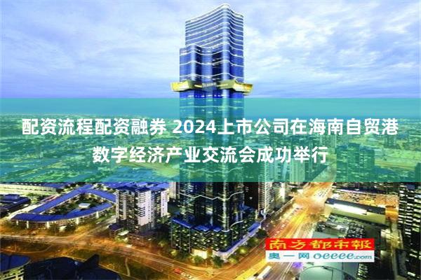 配资流程配资融券 2024上市公司在海南自贸港数字经济产业交流会成功举行