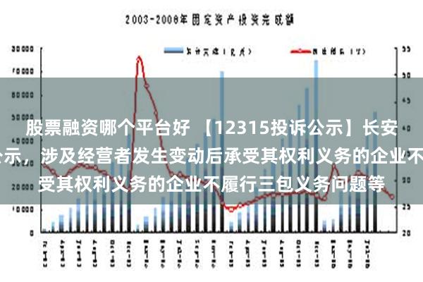 股票融资哪个平台好 【12315投诉公示】长安汽车新增17件投诉公示，涉及经营者发生变动后承受其权利义务的企业不履行三包义务问题等