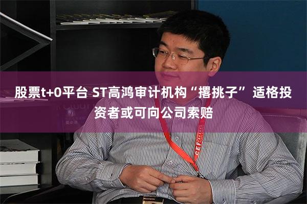 股票t+0平台 ST高鸿审计机构“撂挑子” 适格投资者或可向公司索赔