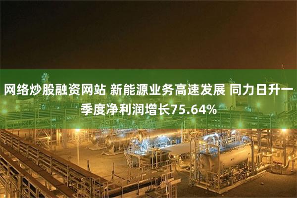 网络炒股融资网站 新能源业务高速发展 同力日升一季度净利润增长75.64%