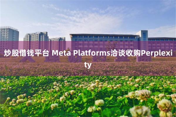 炒股借钱平台 Meta Platforms洽谈收购Perplexity